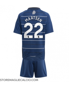 Aston Villa Ian Maatsen #22 Maglia Gara Terza Repliche 2024-25 Bambino Maniche Corte